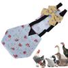 Pet Chicken Duck Diapers Waterproof Breathable Goose Clothes Diaper with Bow for Poultry
