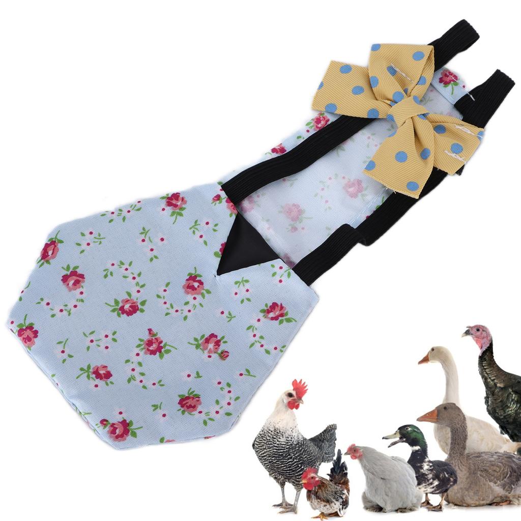 Pet Chicken Duck Diapers Waterproof Breathable Goose Clothes Diaper with Bow for Poultry