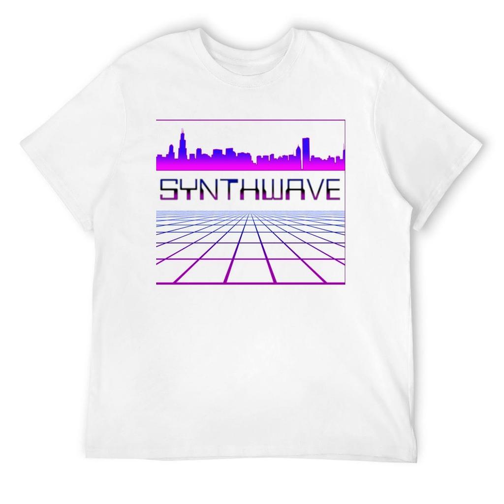Synthwave, Retrowave Design För Åttiotalsmusikälskare T-shirt koreansk mode Blus t-shirts för män paket