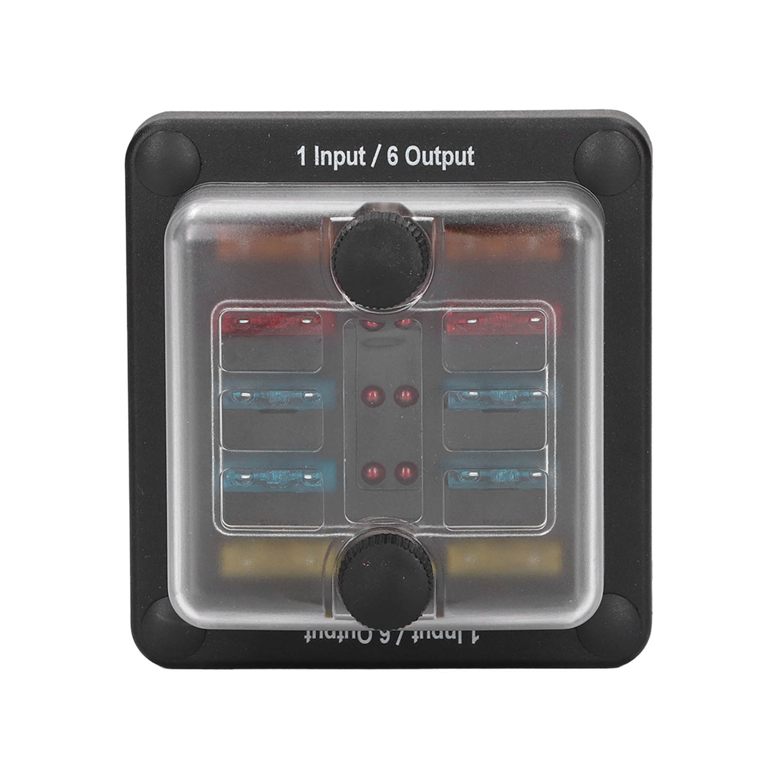 

Blade Fuse Block 6 Way Fuse Box Holder Waterproof Protection with LED Warning Indicator for Car Marine Boat RV