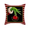Christmas Happy Throw Pillow Cover, 18 X 18 Inch, Winter Holiday Cushion Cover Sofa Decor