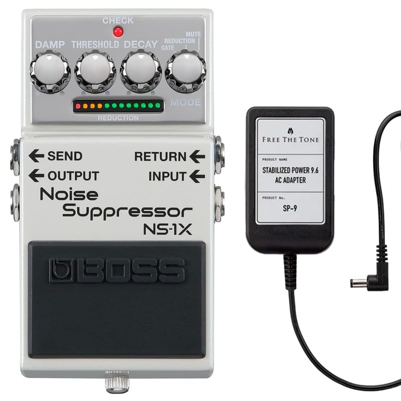 

BOSS Noise Suppressor Noise Suppressor AC Adapter FREE THE TONE Set NS-1X + SP-9