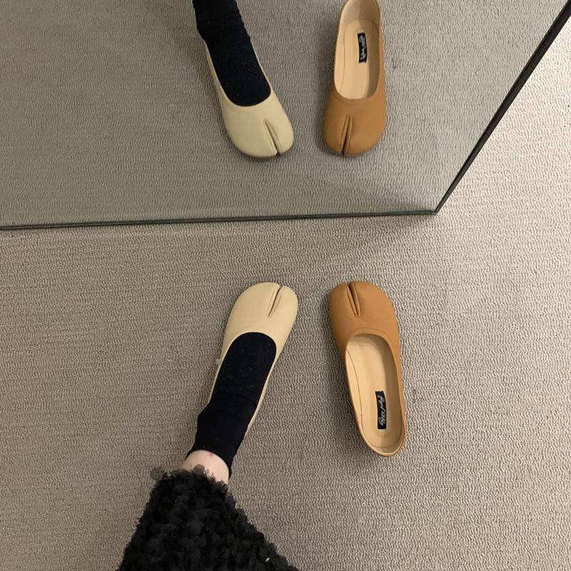 Mode Bailamos Damen Ballerinas 2025 Neue Sommermode Zehentrenner Ballerinas Damen Slipper Koreanischer Stil Weiche Slipper Loafer