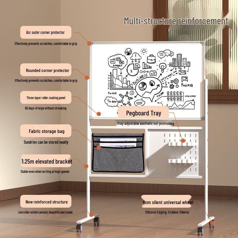 Deli H-Stand Double-Sided Whiteboard