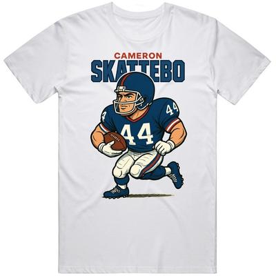 Cameron Skattebo Retro Karikatura Fan Tričko Unisex Tričko