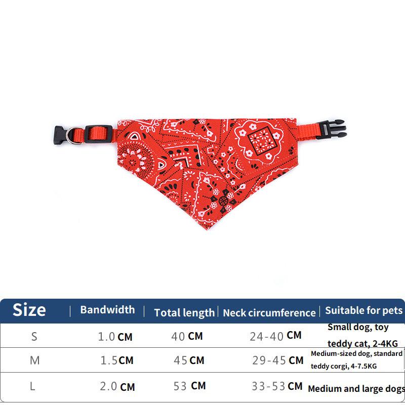 Dog Cat Neck Decor Adjustable Triangular Bandage for Pet Washable Scarf Bandana Collar Bibs Cat Birthday Party Dress Up GWFD02