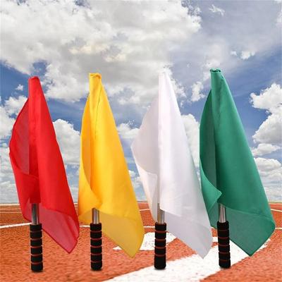 Eye-catching Soccer Referee Flag High-visibility Competition Signal Flag  Traffic Flag