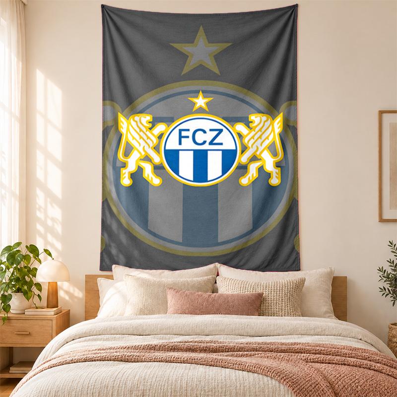 FC Zurich Tapestry highquality for decorating living room bedroom dorm walls ideal as bedroom wallart orholiday gift