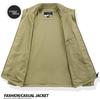 Men's Slim Fit Spring/Autumn Soft Shell Stand Collar Windbreaker Jacket