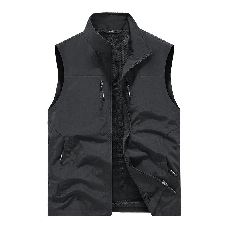 Outdoor QuickDrying Vest Men'S Spring, Summer And Autumn MultiPocket Thin Tooling Vest Vest Vest Vest Casual Jacket
