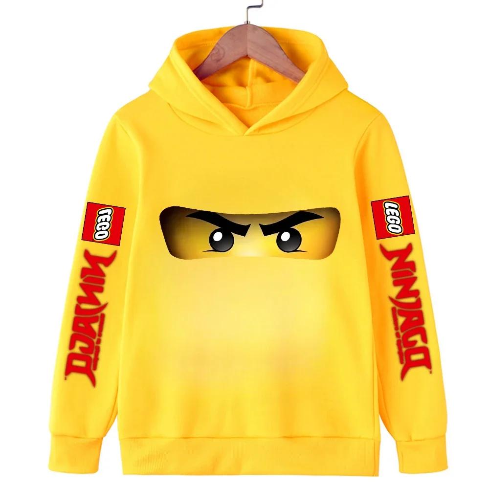 

Lego Мультяшні Толстовки з Капюшоном для Дітей, Повсякденна Спортивна Толстовка, Одяг для Хлопчика, Дитини, Маленької Дівчинки, Пуловер 130