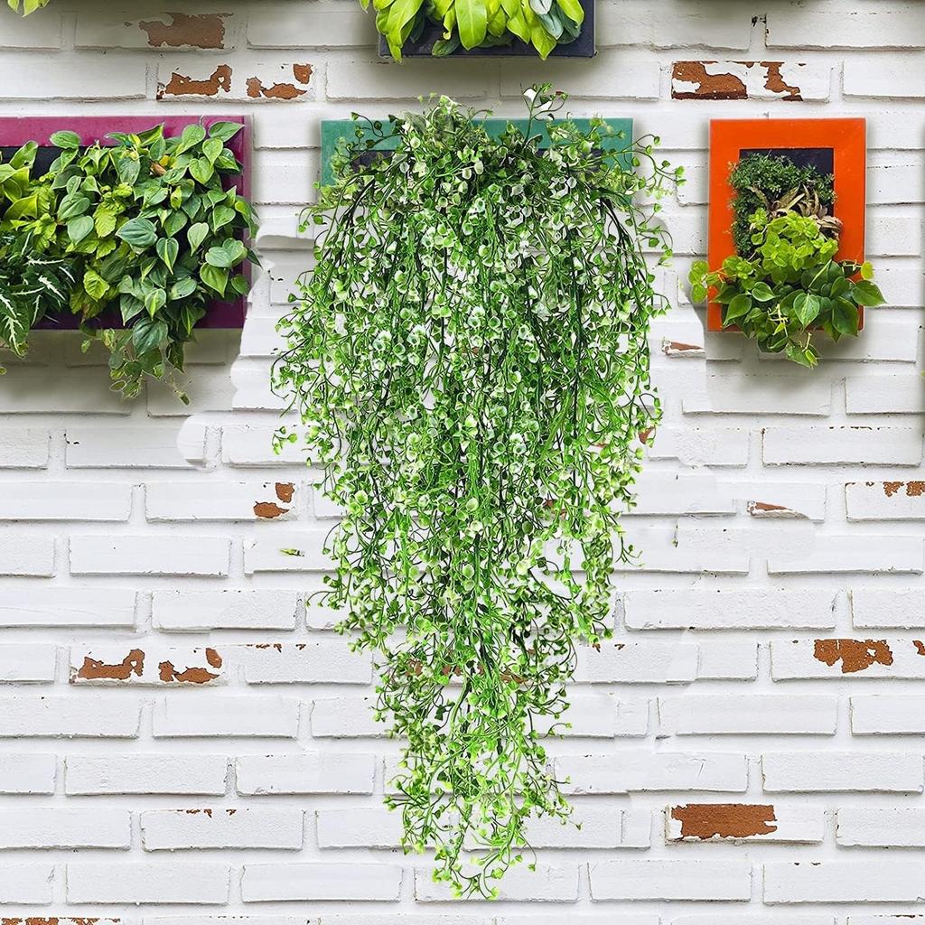 1/2Pcs Artificial Plant Vine Fake Leaf Plant Hanging DIY Basket Ornament for Home Room Decor Garden Wedding Decoration Outdoor