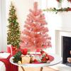 Sapin de Noël - NETTLIFE - 60 cm rose pastel - Branches denses - PVC premium - Base solide