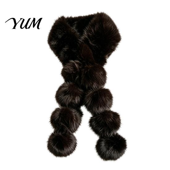 Soft Imitation Fur Scarf Women Faux Scarf, Winter Neck Warmer with Magnetic Buckle, Casual Daily Wear Elegant Draping Design Plush Long Collar