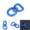 Outdoor Aluminum Alloy Key Ring Connection Rotary Swivel Buckle Adapter Dark Blue