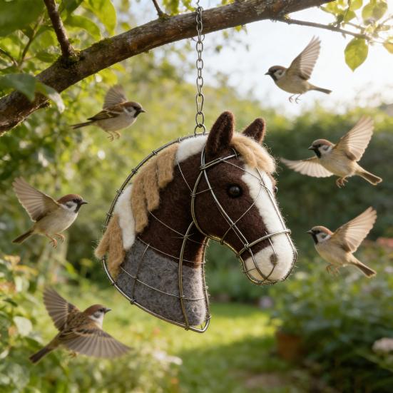 Bird Nesting House Birds Nesting Materials Holder Hummingbird Nester Egg Horse Garden Hanging Nesting Box for Wild Birds Backyard Outside