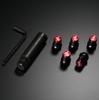 MONSTER SPORT Heptagon Wheel Nuts M12 x Set of for Kei Compact and Type-2, P1.5, 16, Red, Cars, Cars, Toyota, Honda, Mazda, Mitsubishi, Daihatsu,