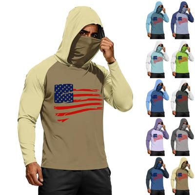 Camiseta de Manga Larga de Secado Rápido para Hombre de Verano Ropa Solar Pesca Fitness Deportes Hded Manga Larga Tp