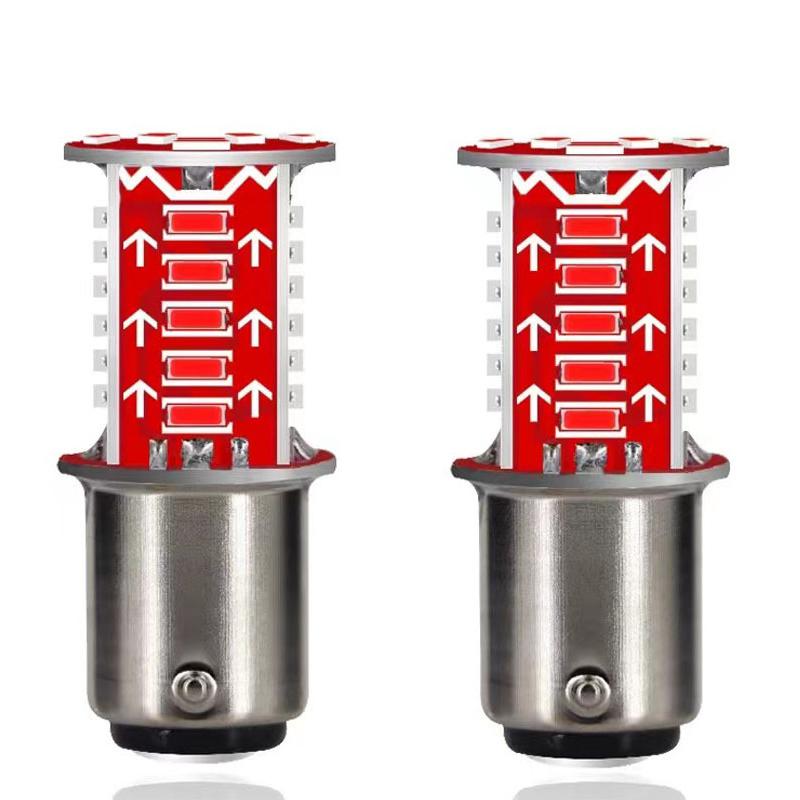 LED Brake Lights for Motorcycle Car Universal 1157 Driving Strong Spotlight Lights 360 Degrees Signal Lamp Motorcycle Parts