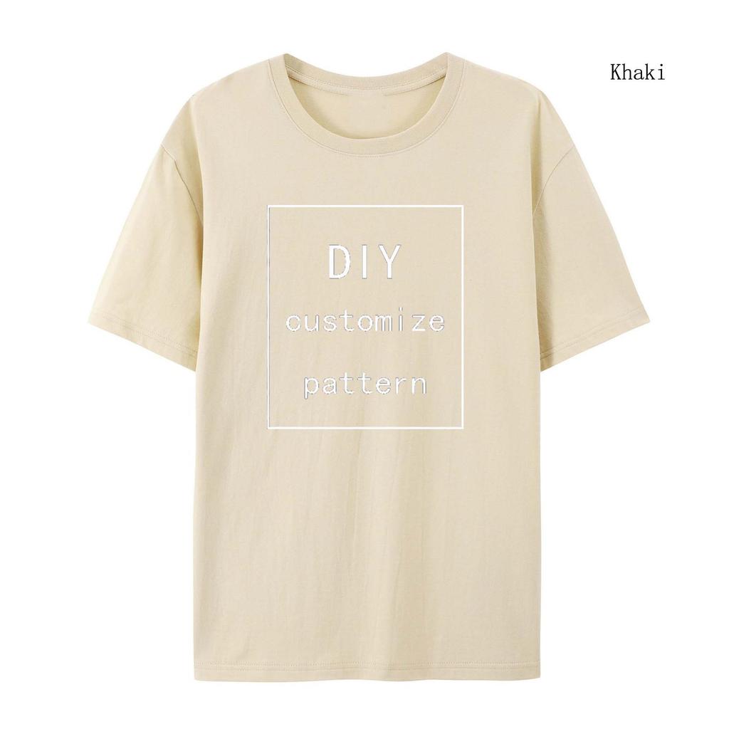 DIY 105 Washed Vintage Couple T-Shirts Design Your Logo Street Retro Women Cotton Short Sleeve Customize Pattern TShirt