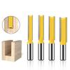 12mm 1/2 polegada Shank Router Bit Duplo Flauta Longo Reto Bits Grooving Bits Cortador de Aparar Ferramentas de Fresagem para Trabalhar Madeira