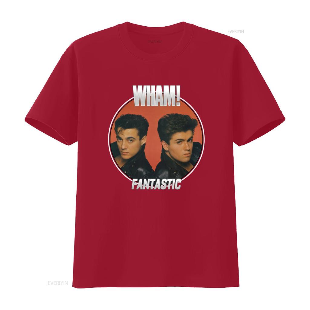 Wham George Michael Fantastic Album Cover Art Mens T Shirt Pop Music Tour Merch  vintage Washed fashion Stylish Stretched