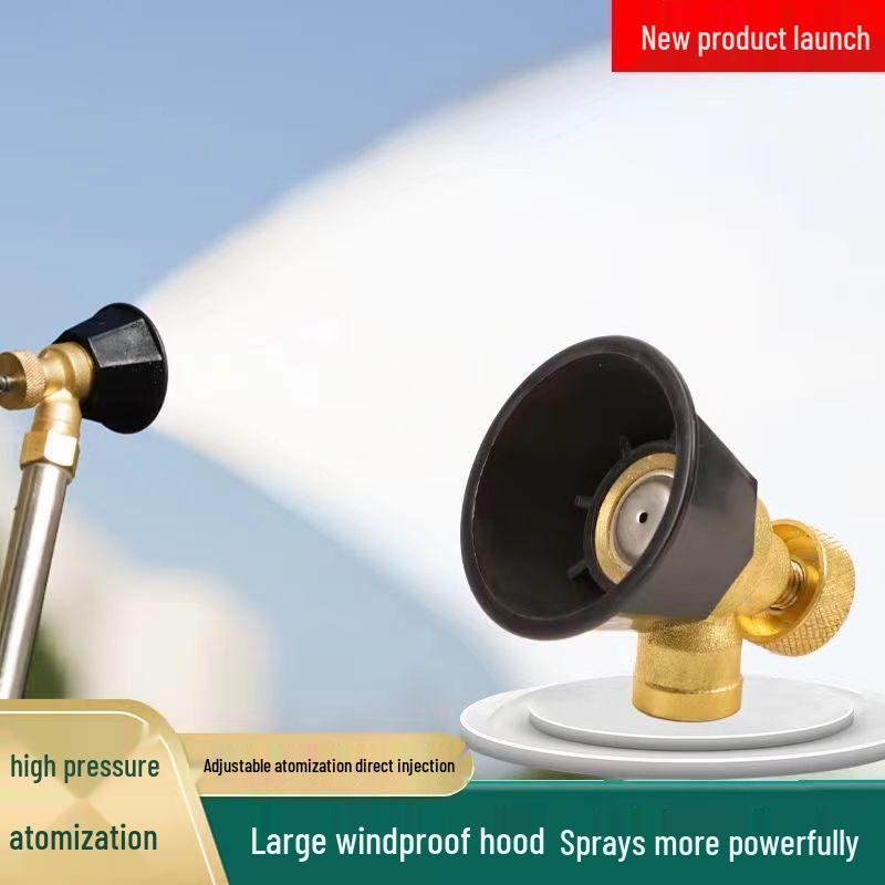 High-Pressure Adjustable Copper Nozzle for Windproof Agricultural Spraying