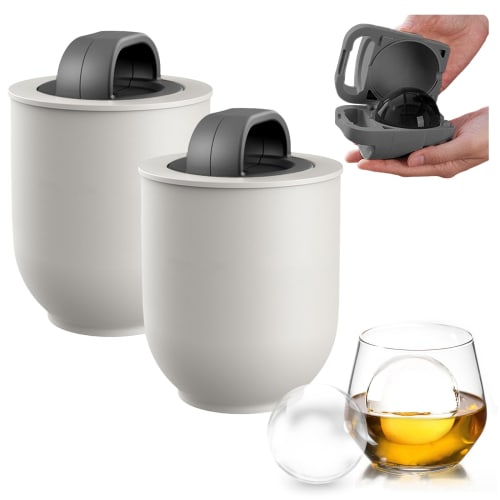 

Kumomi Round Ice Cubes, 6.4cm, Whiskey Ice Maker, Clear Ice Maker, High-Quality Silicone, Perfect for Whiskey and Alcohol, Gift (2)