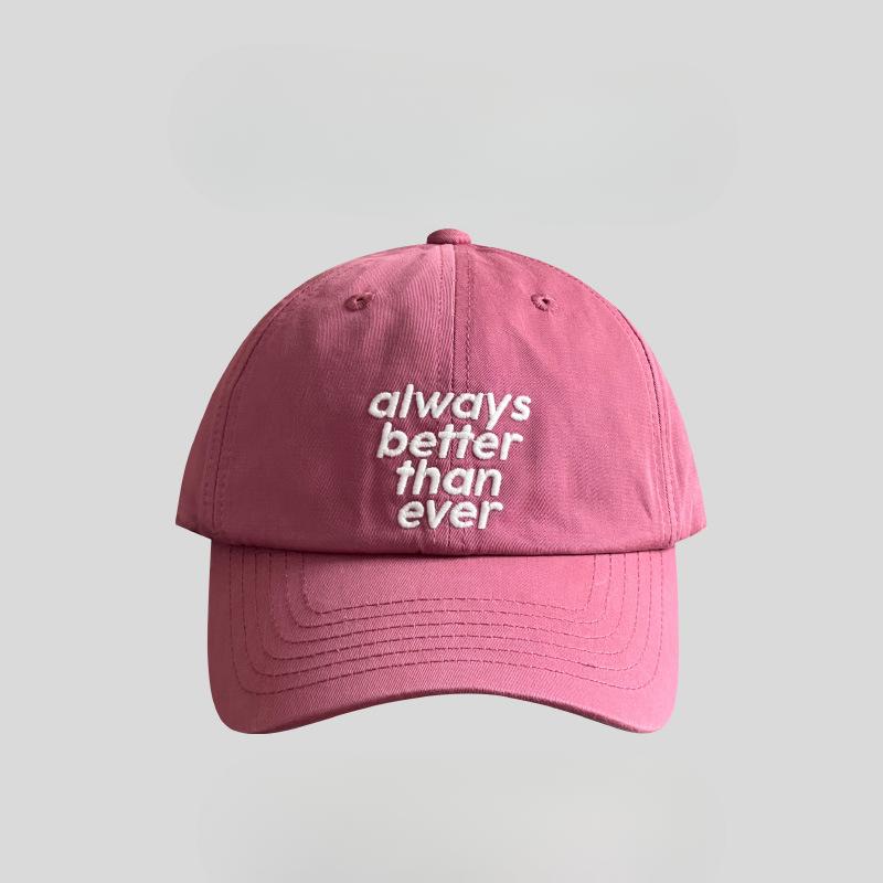 Embroidered Haze Blue Baseball Cap for Women with Wide Brim Showing Face Small Soft Top Big Head Circumference Baseball Cap for Men