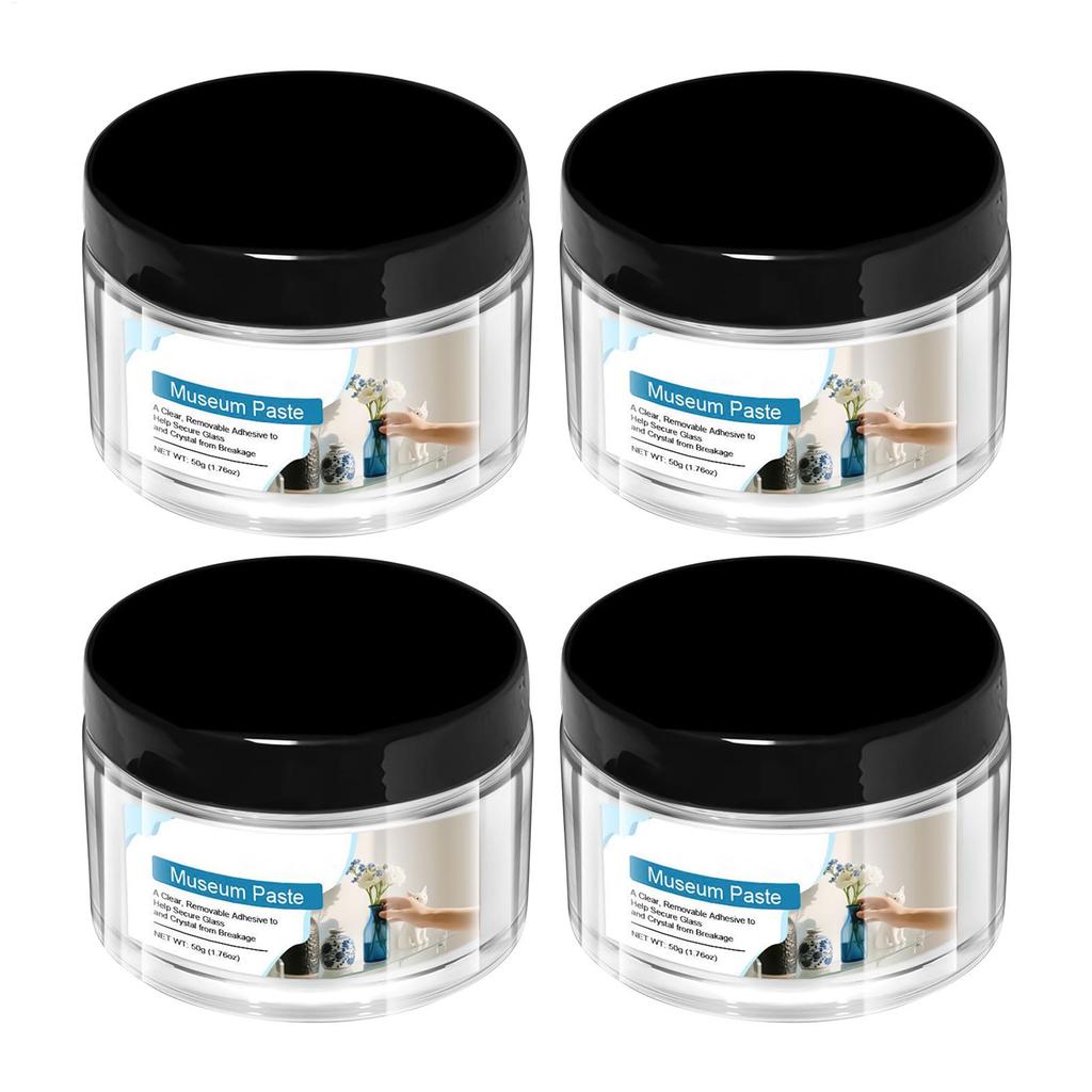 Museum Putty Wax 50g Removable Reusable Clear Adhesive for Mounting, Anti-Slip Vibration Proof for Exhibits, Artifacts, Ceramics