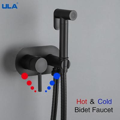 ULA Brass Toilet Bidet Spray Hot Cold Handheld Bidet Diaper Set Bathroom Shower Set Shattaf Sprayer Jet Douche Kit Portable