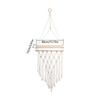 Macrame Wall Hanging Shelf Boho Tassel Wood Shelves Decoration Storage Rack for Bedroom Living Room Home Decor Christamas Gift