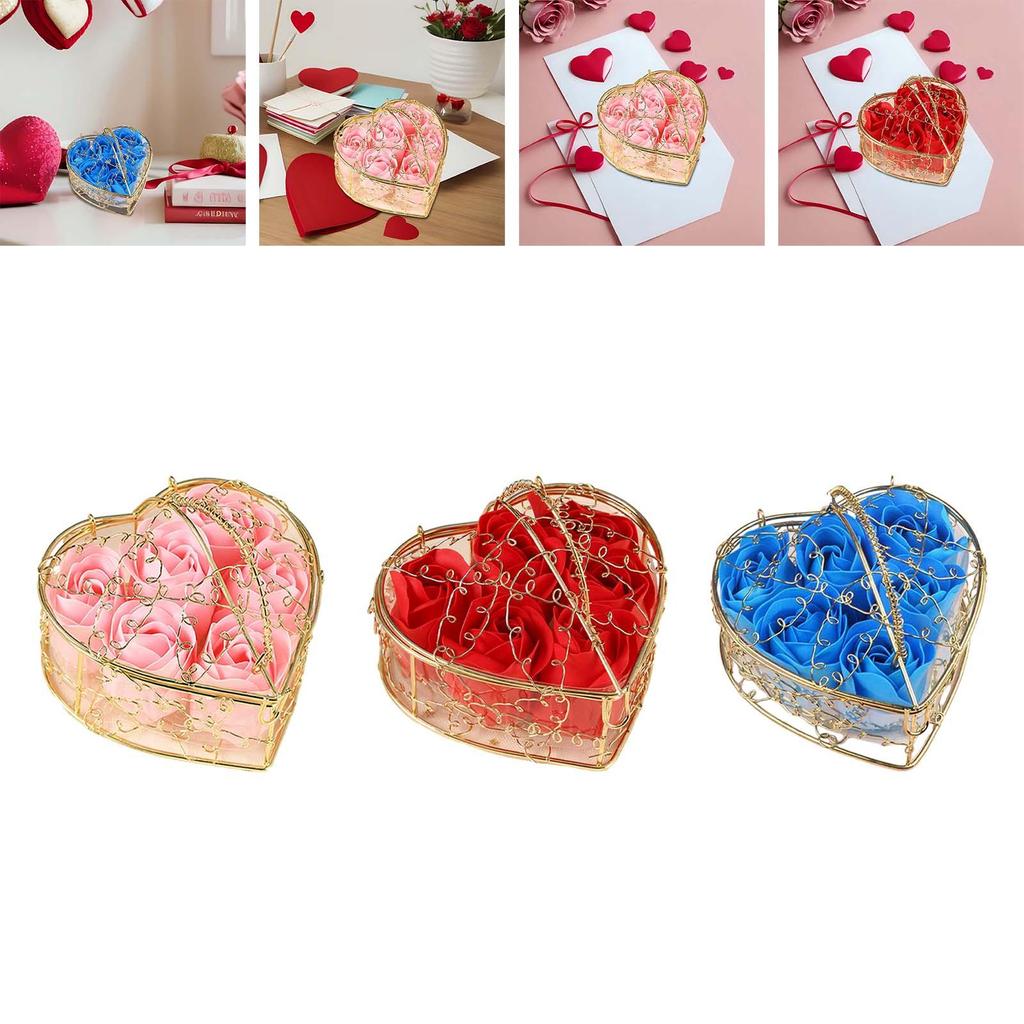 Artificial Rose Soap Decoration Scented Bath Gift for Her Girlfriend Women Girls