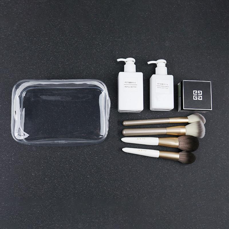 1Pc Women Travel Clear Makeup Bag Organizer Transparent Pvc Cosmetic Bags Beauty Toiletry Make Up Pouch Wash Storage Bags Pouch