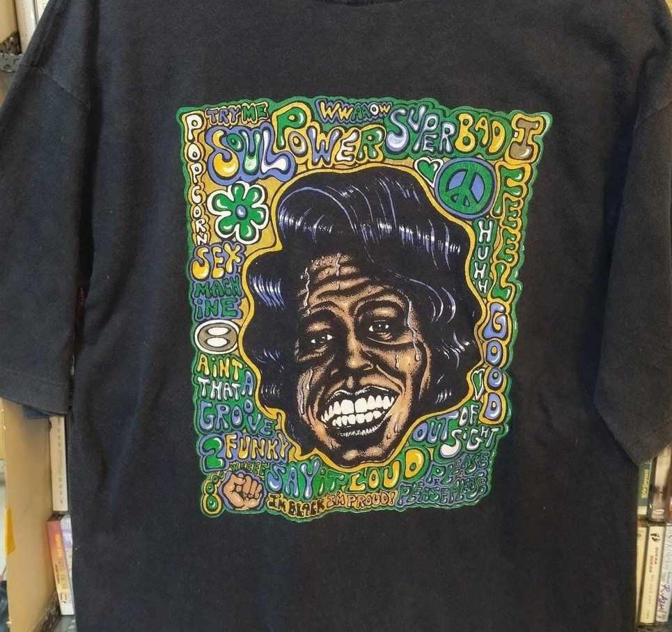 

Vintage JAMES BROWN PSYCHEDELIC SOUL FUNK TShirt All Size BS470 Unisex T-Shirt XXXL