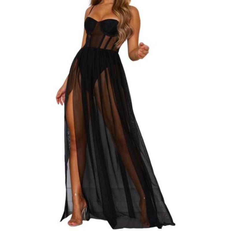 Terrific Night Dress Transparent Thin Captivating
