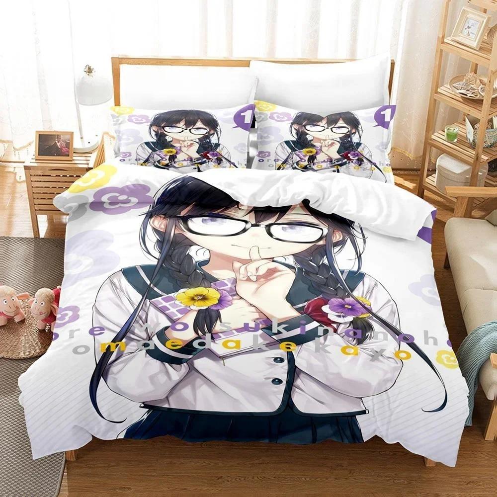

Anime Ore o Suki nano wa Omae dake kayo Bedding Set Single Twin Full Queen King Size Bed Set Adult Kid Bedroom Duvetcover Sets 70x133cm 2pcs