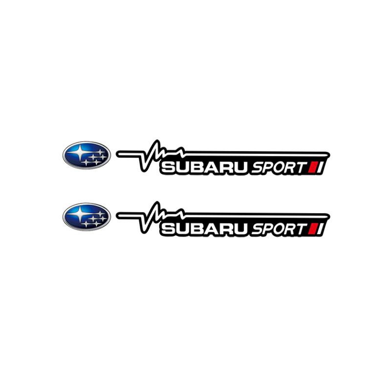 2Pcs Car Logo Stickers Wiper Decals Decoration Accessories For Subaru Impreza Legacy WRX STI BRZ Forester XV Outback Crosstrek Y6
