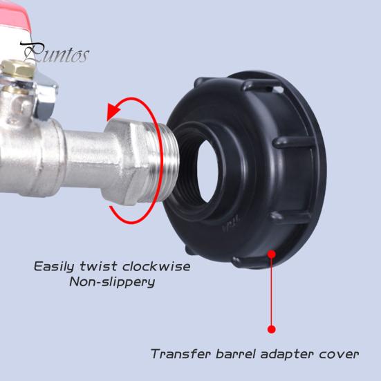 IBC Tote Tank Adapter Rustproof Corrosion Resistant Easy To Install Garden Hose Connector Replacement Valve Fitting