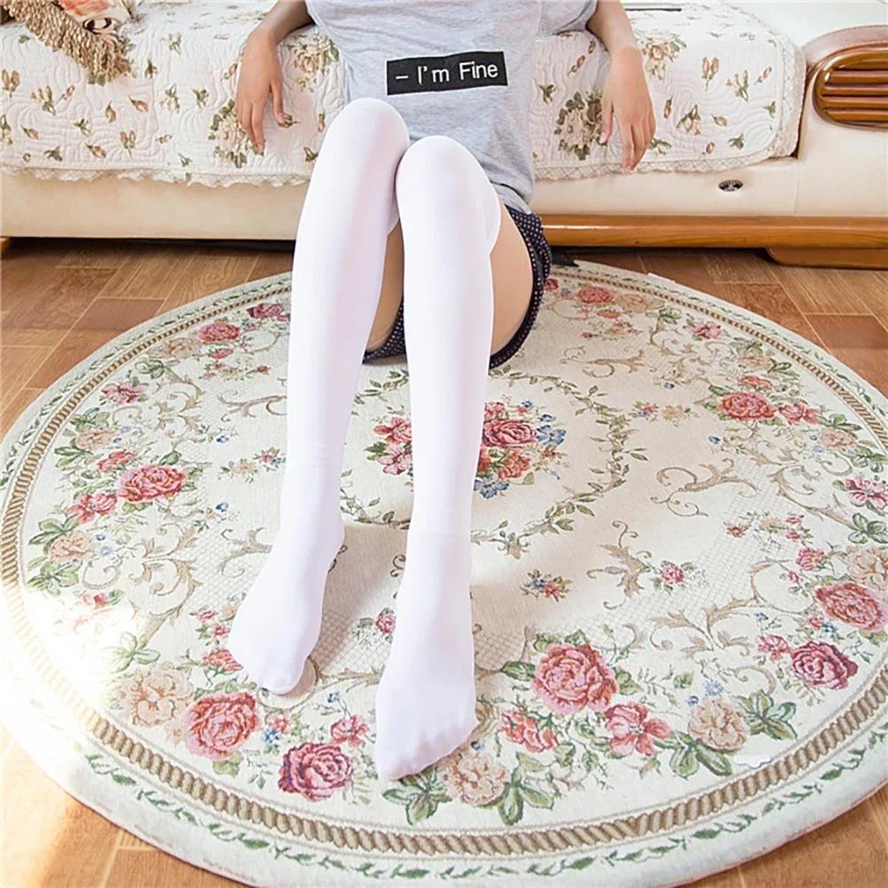 Sexy Women Long Socks Over Knee Thigh High Over The Knee Stockings Lolita Ladies Girls Knee Socks Soild Color Kawaii Cosplay