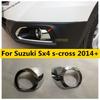Vorderstoßstange Nebelscheinwerfer Lampen Dekorationsrahmen Abdeckung Zierleiste Für Suzuki Sx4 s-cross 2014 - 2016 Helles Chrom ABS Autozubehör