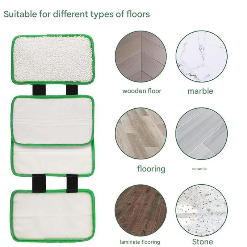Reusable and Washable Replacement Mop Pad Offering Enhancing Absorption and Quick Dry Fabric Suitable for Steam Mops