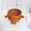 Modern Plastic Storage Bin With Woven Texture Stylish Home Decors Basket Suitable For Living Room And Office
