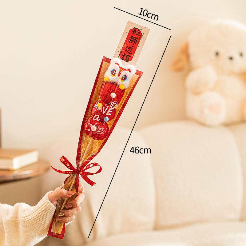 Christmas 2026 Plush Tanghulu Creative New Year Gift New Year'S  Decoration Ornament Tanghulu Bouquet Gift Photography Props