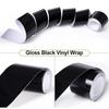 Película para Coche Kit de Vinilo de Alto Brillo Para Black Out Eliminación de Cromados Para Moldura de Ventana Película Automotriz Cinta Antiarañazos Pegatinas Impermeables