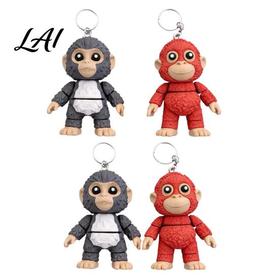 Lightweight Keychain Punch Monkey His Tiny Plush Buddy Exquisite Backpack Purse Car