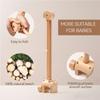 Krippenmobile Drehbare Spieluhr mit Liedern Motor Zubehör Anhänger Spielzeug 0 12 Monate Babybett Hängendes Glockenspiel Spielzeug Kinderzimmer spielt Holzmaserung