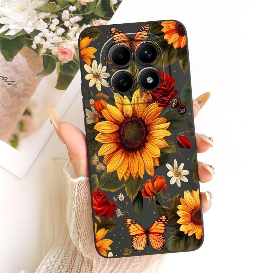 Blumen Gänseblümchen Sonnenblumen Hüllen Für Xiaomi Redmi Note 15 15Pro 15 Pro+ Handyhülle Poco M8 Pro Abdeckung Silikon Weich Stoßfest Hülle