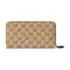Gucci Double G Generation Vintage Style Gold Hardware Zipper Closure GG Canvas Wallet Women wallet Beige Dark-Brown 443123-FAF05-9651