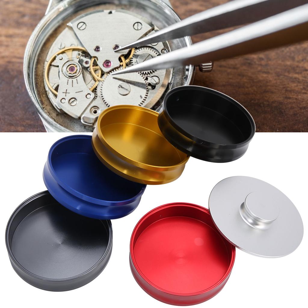 5 Layers Watch Oil Jar Aluminum Alloy Watch Repairing Accessories Storage Box Container